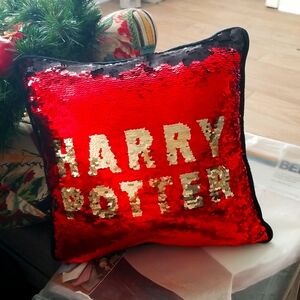 Harry Potter Sequined Pillow Reversible